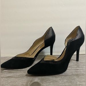 Snake Skin Black Heel